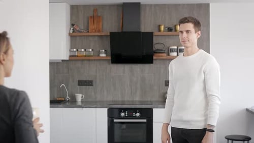 Beautiful Blonde Gives Her Boyfriend a Birthday Present