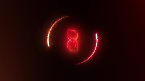 Energetic Futuristic Neon Countdown Timer for Event Openers