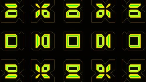 Abstract Pulsation of an Abstract Multicolored Kaleidoscope VJ Loop