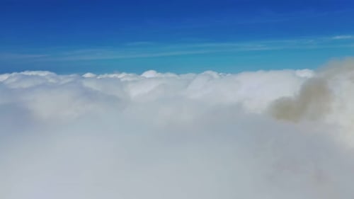 Aerial View of White Clouds Under Blue Sky