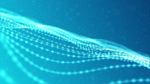 4K Abstract wave soft background(loopable) Selective focus and camera motion