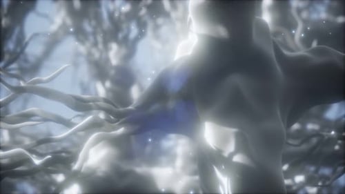 Abstract Neuron-like Structure Science Background Animation
