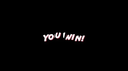 Words You win in capital letters