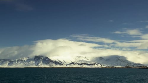 A Beautiful Scenery of a Glacier in Iceland