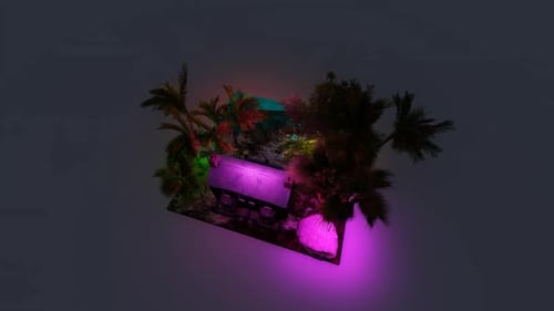 Isometric beach house