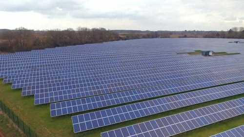 Solar Power Station Aerial View