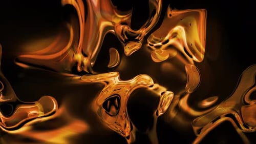 Dynamic Liquid Gold Abstract Flowing Background