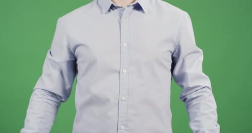 Person Clapping on Green Screen