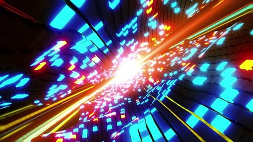 Cube Laser Neon 02 4k
