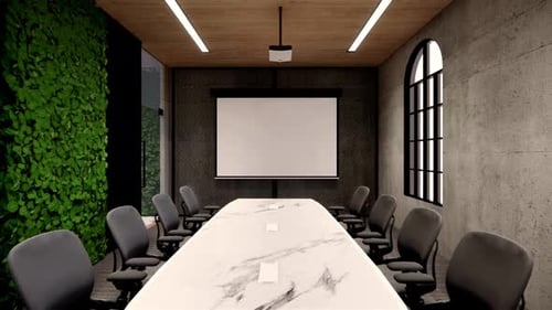 Interior Empty Modern Loft Office open space