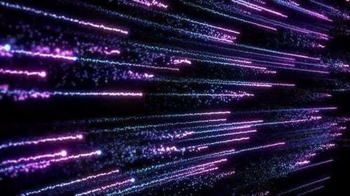 Futuristic Abstract Particle Light Stream Background Animation