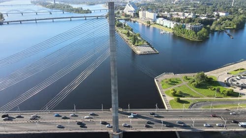 Daugava-Brücke in Riga