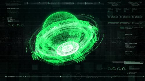 Futuristic Holographic Nuclear Fusion Particles Simulation 02