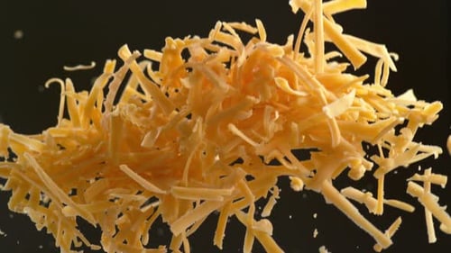 Fromage
cheddar au Ralenti. Photo prise avec une caméra haute vitesse Phantom Flex 4K.