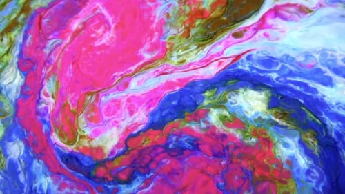 Psychedelic Cosmos Galaxy Paint Texture Background