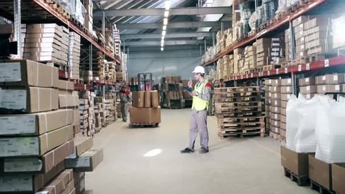 Work of Several Warehouse Workers