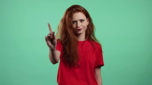 Young Woman Saying No