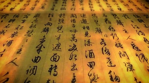 Ancient Eastern Script, Japanese Letters, Sacred Wisdom