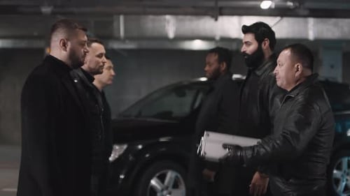Criminals Showing Case With Money
