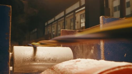 Electric Cable Production Line in Process in Cable Plant