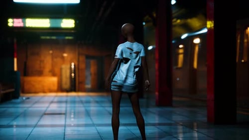 Post Apocalyptic Survivor in Metro Subway