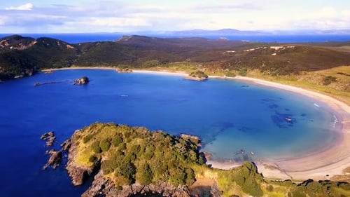 Beautiful bay from air