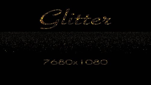 Gold Glitter Widescreen