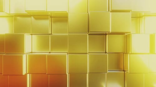 Goldene quadratische Fliesen