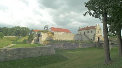 Fortress seen on a cloudy day