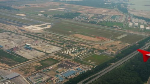 Aerial View Singapore Changi Airport