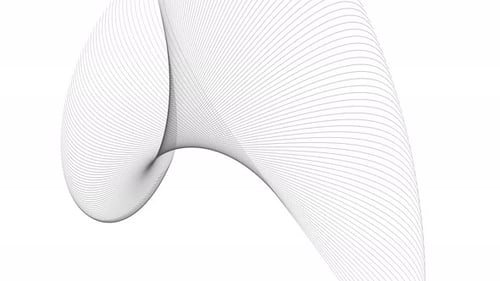 Animated Abstract Flowing Lines Geometric Wave Pattern