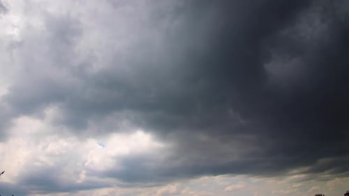 Storm Clouds Rolling Across the Sky in Timelapse