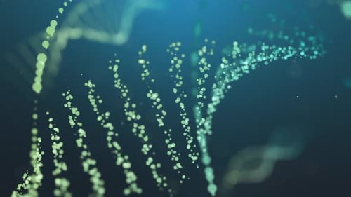 DNA Genetische Modifikation Chromosomengrafik verbindet Makro-Superzoom