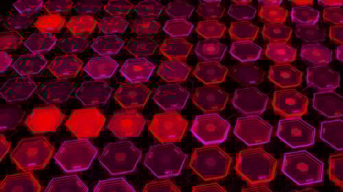 Geometric shapes creating a flowing texture