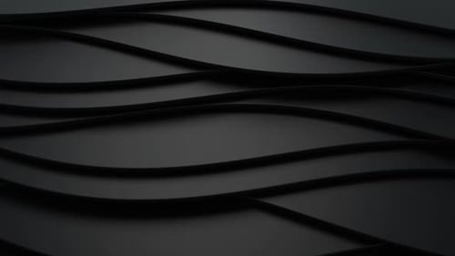 Abstract Dark Wavy Lines Flowing Background Loop