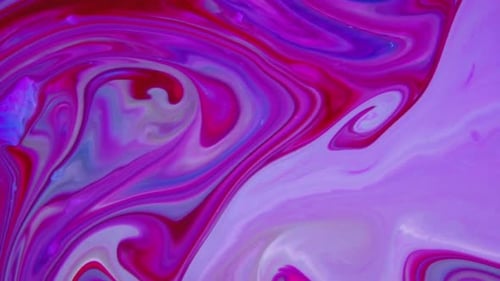 Psychedelic Color Spreading Paint Swirling And Explosion