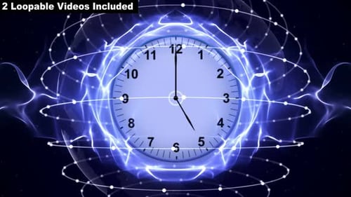 Abstrakte Loopable Clocks Hintergründe (2 Videos)