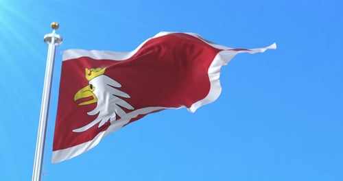 Drapeau de la Voïvodie de Varmie-Mazurie, Pologne