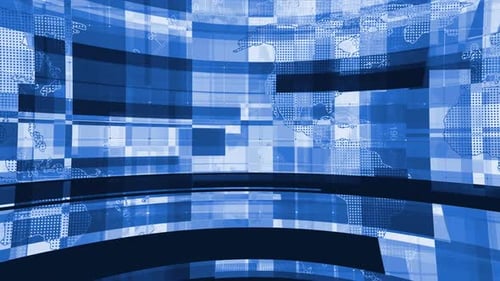 Blue Digital Grid Corporate News Broadcast Background