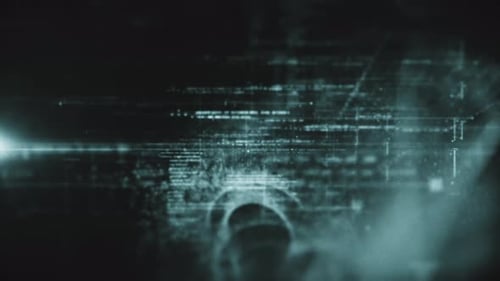 Futuristic Metaverse Matrix Simulation Background 02