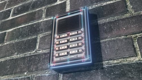 Futuristic Intercom Digital Scan Animation