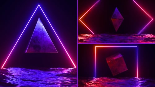 Rotating Geometric 3 D Shapes Pack