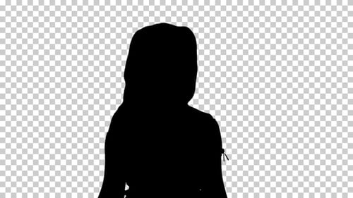 Garota silhueta ri, Alpha Channel