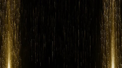 Luxury Golden Particles Falling Loop Background