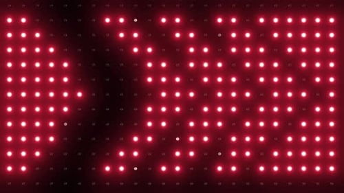 Dynamic LED Light Grid Icons and Text Animation Pack
