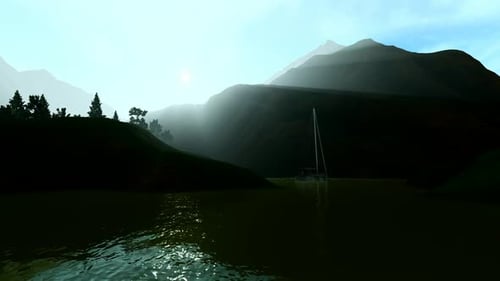 Boat View on the Lake