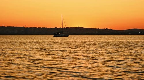 Sunset in Bosphorus Istanbul
