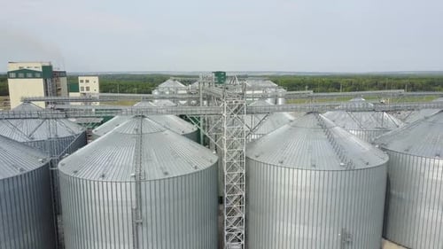 Getreideaufzug in der landwirtschaftlichen Zone