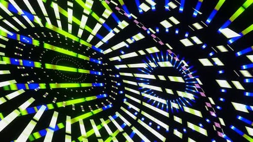 Dance of Abstract Multicolored Circles VJ Loop