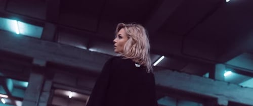 Girl in a Parking Lot